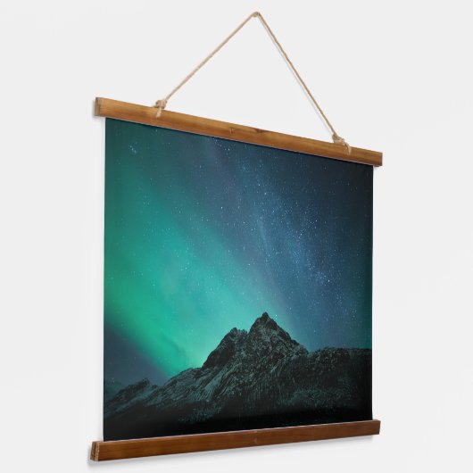 Northern Lights Hangend Wandkleed (Gebogen)