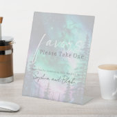 Northern Lights Huwelijksgunsten Pedestal Sign Reclamebord Met Voetstuk (Insitu)