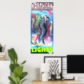 NORTHERN LIGHTS HYBRID POSTER (Thuiskantoor)