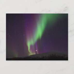 Northern Lights in Lappland, Zweden Briefkaart