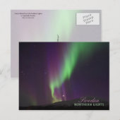 Northern Lights in Lappland, Zweden Briefkaart (Voorkant / Achterkant)