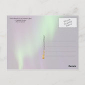 Northern Lights in Lappland, Zweden Briefkaart (Achterkant)