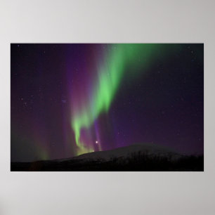 Northern Lights in Lappland, Zweden Poster