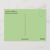 Northern Lights in Thorsmork Iceland Briefkaart (Achterkant)