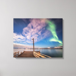 Northern Lights Jetty Canvas Afdruk