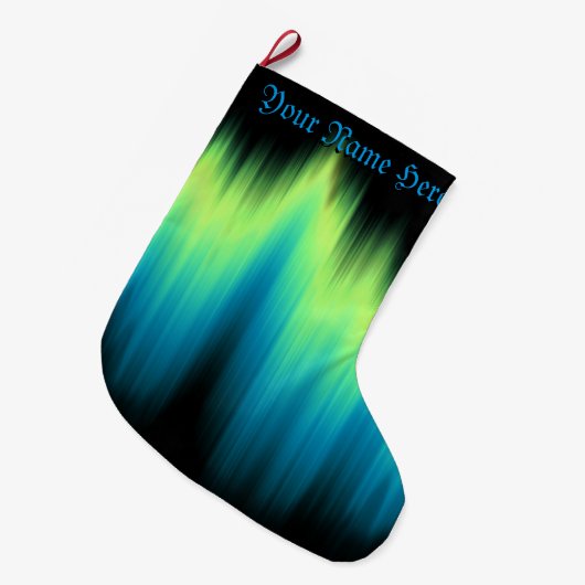 Northern Lights Kerstkous Aurora kous Grote Kerstsok (Voorkant (Hangend))