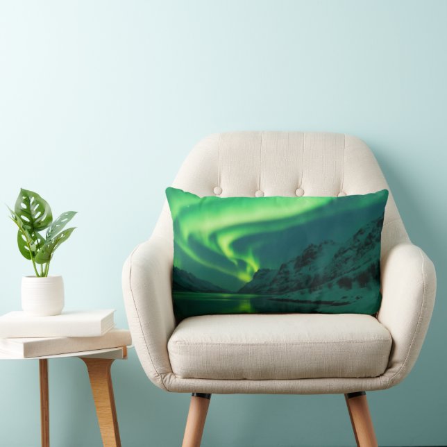 Northern Lights Lumbar Throw Pillow Kussen (Stoel)