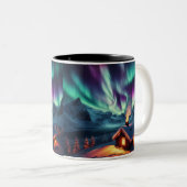 Northern Lights Magic Coffee Mok / Uniek geschenk (Voorkant rechts)