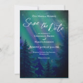 Northern Lights Magical Moment Save the Date (Voorkant)