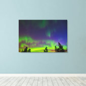 Northern Lights | Manitoba Canada Canvas Afdruk (Insitu (Houten vloer))