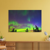 Northern Lights | Manitoba Canada Canvas Afdruk (Insitu (Woonkamer))