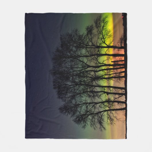 Northern Lights | Manitoba Canada Grande Pointe Fleece Deken (Voorkant)