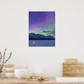 Northern Lights Moose Pass Kenai Peninsula Poster (Keuken)