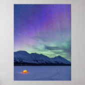 Northern Lights Moose Pass Kenai Peninsula Poster (Voorkant)