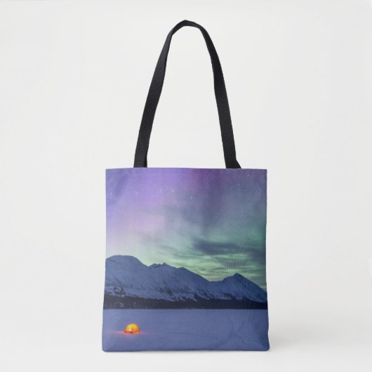 Northern Lights Moose Pass Kenai Peninsula Tote Bag (Voorkant)