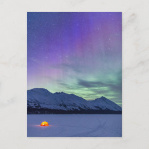 Northern Lights Moose Pass   Kenai schiereiland Briefkaart