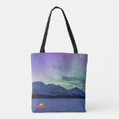 Northern Lights Moose Pass | Kenai schiereiland Tote Bag (Achterkant)