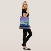 Northern Lights Moose Pass | Kenai schiereiland Tote Bag (Op model)