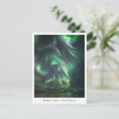 Northern Lights Night Sky Briefkaart (Staand voorkant)