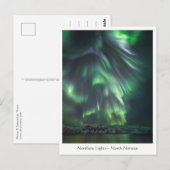 Northern Lights Night Sky Briefkaart (Voorkant / Achterkant)