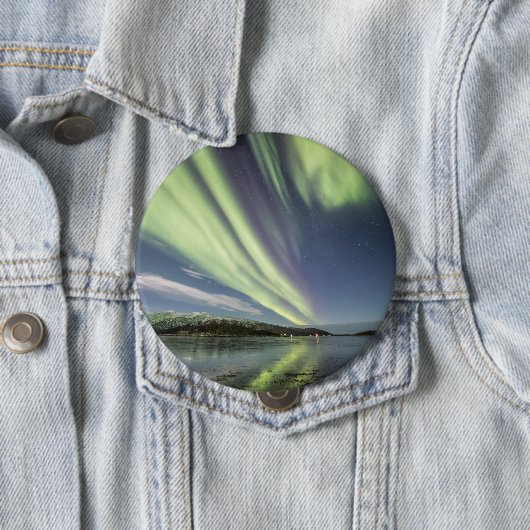Northern Lights Noorwegen Button (In situ)