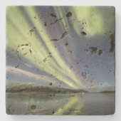Northern Lights Noorwegen Stone Onderzetter (Voorkant)