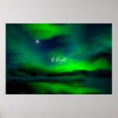 *Northern Lights North Star Be Bright Quote Poster (Voorkant)