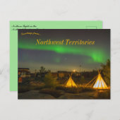 Northern Lights Northwest Territories Canada Briefkaart (Voorkant / Achterkant)
