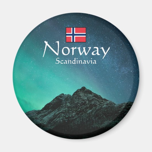 Northern Lights Norway Souvenir Magneet (Voorkant)