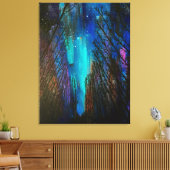 Northern Lights Painting Canvas Afdruk (Insitu (Woonkamer))
