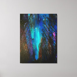 Northern Lights Painting Canvas Afdruk
