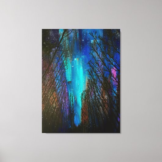 Northern Lights Painting Canvas Afdruk (Voorkant)