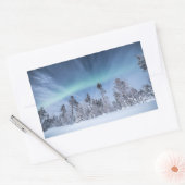 Northern Lights Rechthoekige Sticker (Envelop)