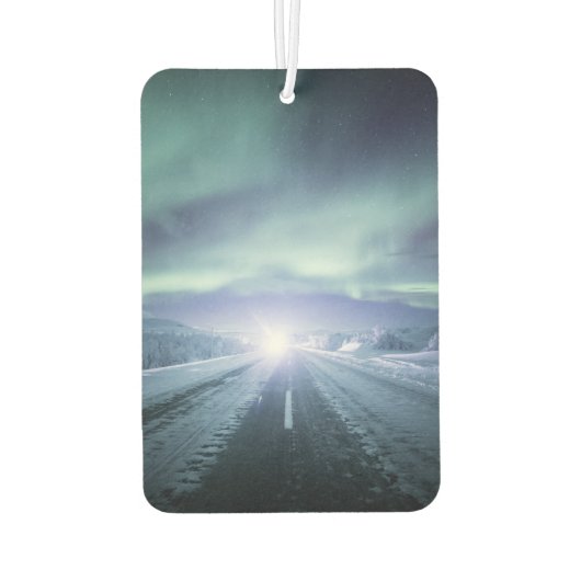 Northern Lights Road Finland Luchtverfrisser (Achterkant)