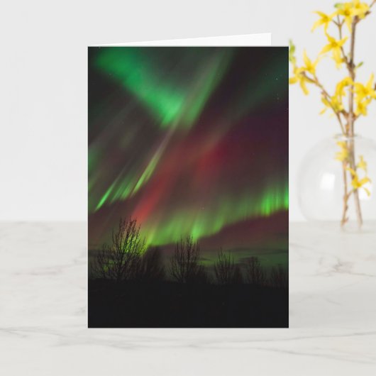 Northern Lights | Scandinavia, Iceland Kaart (Gele Bloem)
