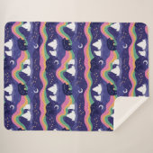 Northern Lights Sherpa Blanket Deken (Voorkant (horizontaal))