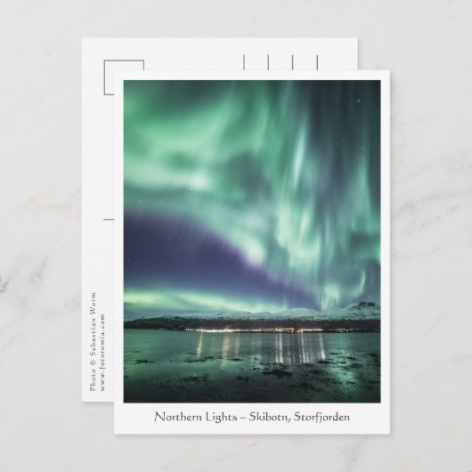 Northern Lights Skibotn Briefkaart (Voorkant / Achterkant)