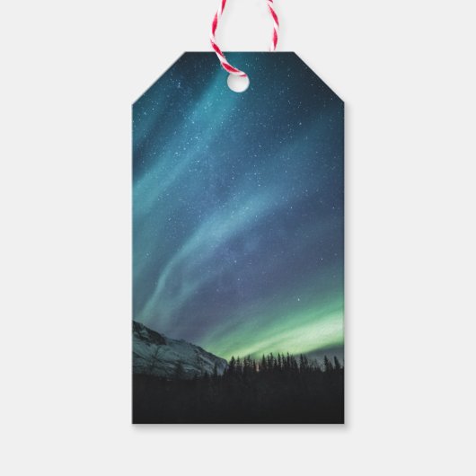 Northern Lights Sky Cadeaulabel (Voorkant)