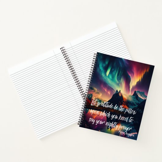 Northern Lights Sky Notitieboek (Binnen)