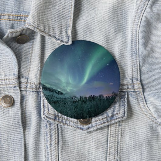 Northern Lights Sky Ronde Button 4,0 Cm (In situ)