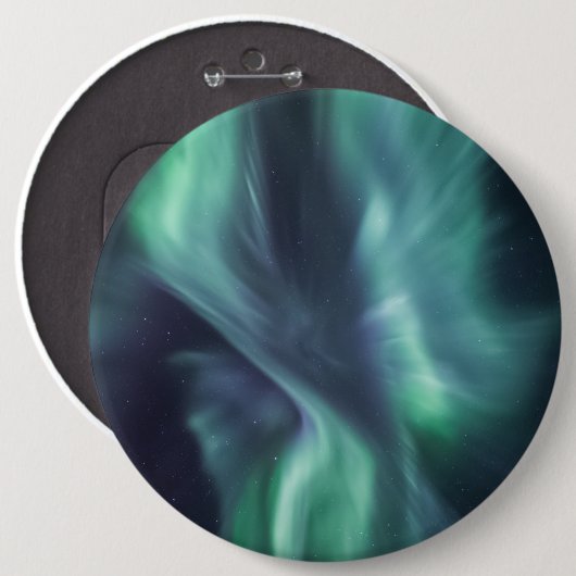 Northern Lights Sky Ronde Button 6,0 Cm (Voorkant /achterkant)