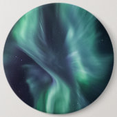 Northern Lights Sky Ronde Button 6,0 Cm (Voorkant)