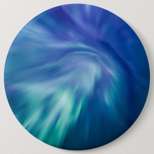 Northern Lights Sky Ronde Button 6,0 Cm (Voorkant)