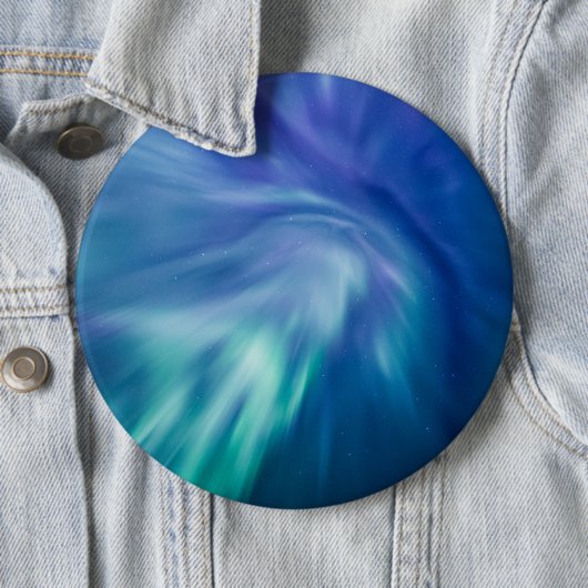 Northern Lights Sky Ronde Button 6,0 Cm (In situ)