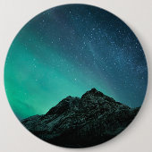 Northern Lights Sky Ronde Button 6,0 Cm (Voorkant)