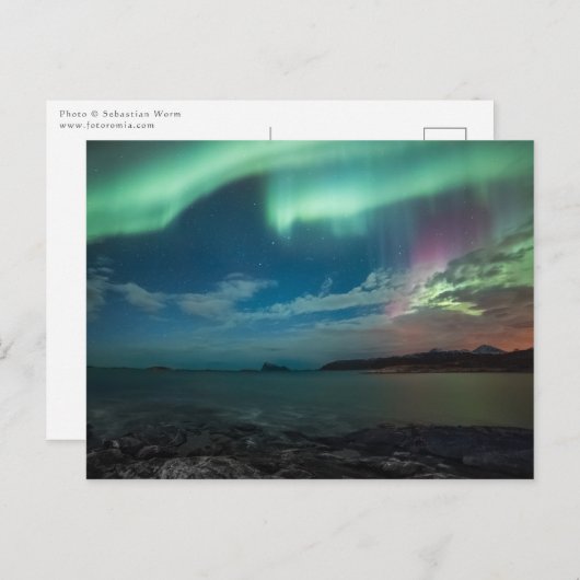Northern Lights Sommarøy Briefkaart (Voorkant / Achterkant)