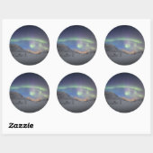 Northern Lights Souvenir Ronde Sticker (Vel)