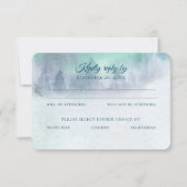 Northern Lights Starry Sky Wedding Response Kaart (Voorkant)