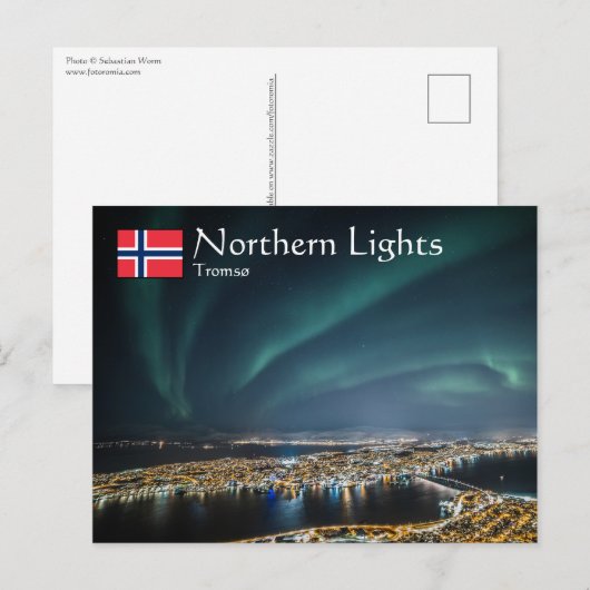 Northern Lights Tromso Briefkaart (Voorkant / Achterkant)