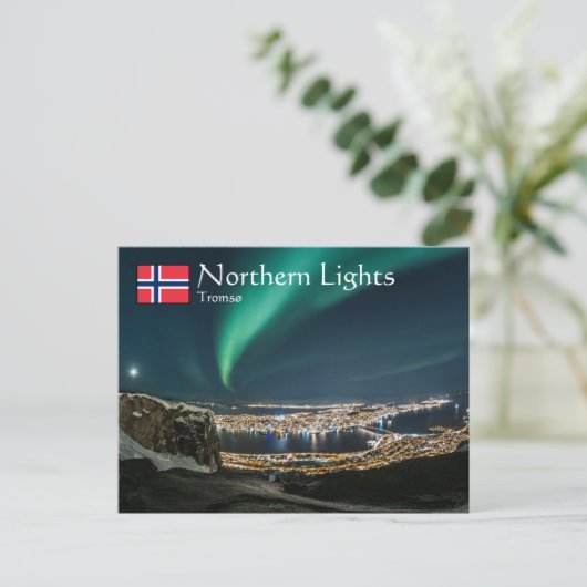 Northern Lights Tromso Briefkaart (Staand voorkant)